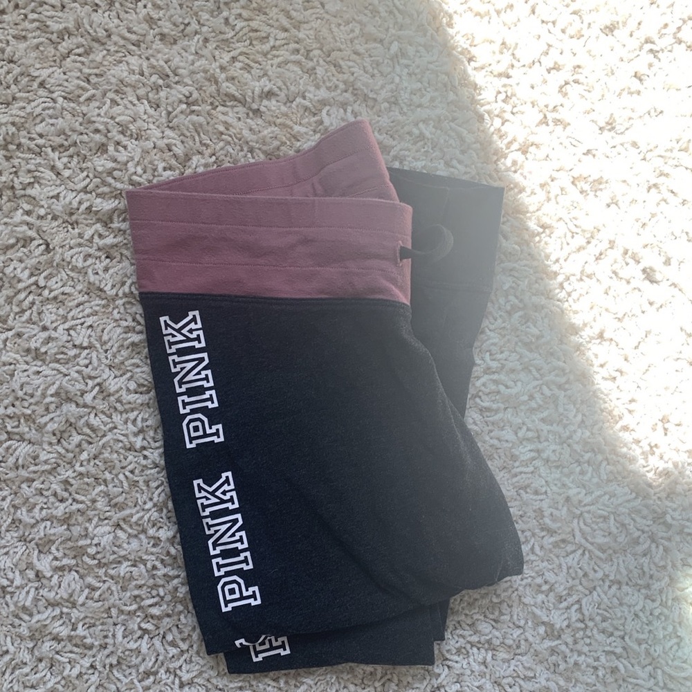 PINK tie front jogger/leggings
